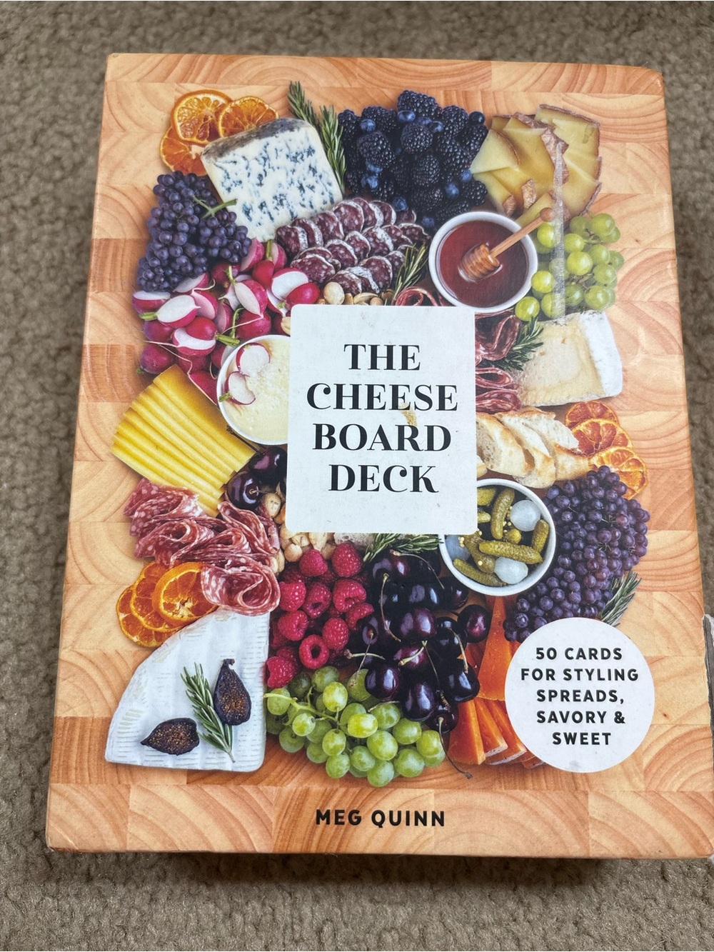 The Cheese Board Deck - Multicolor Food Photography food cards by Meg Quinn